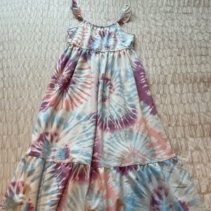 Tie-Dye Girls Maxi Dress